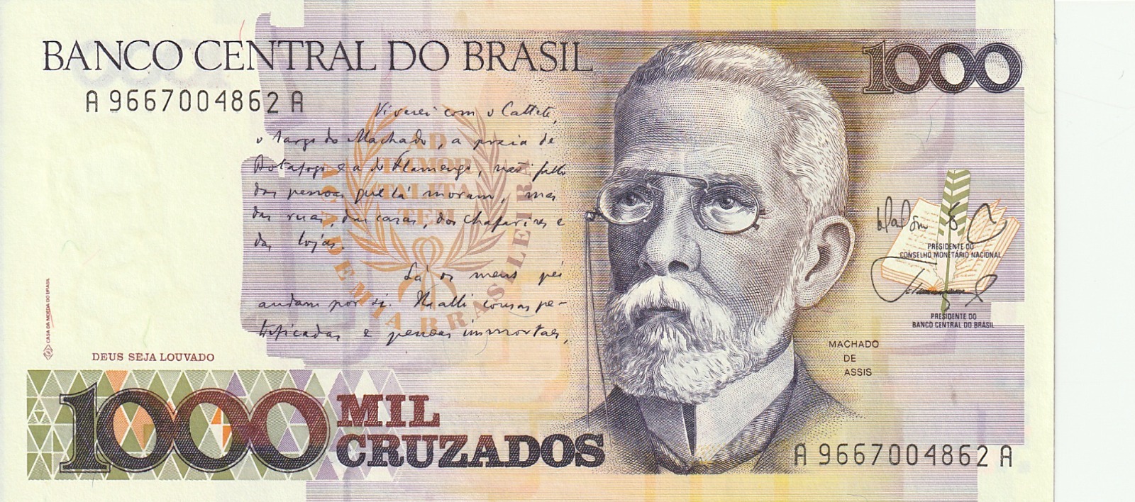 Brezilya 1.000 Cruzieros 1988