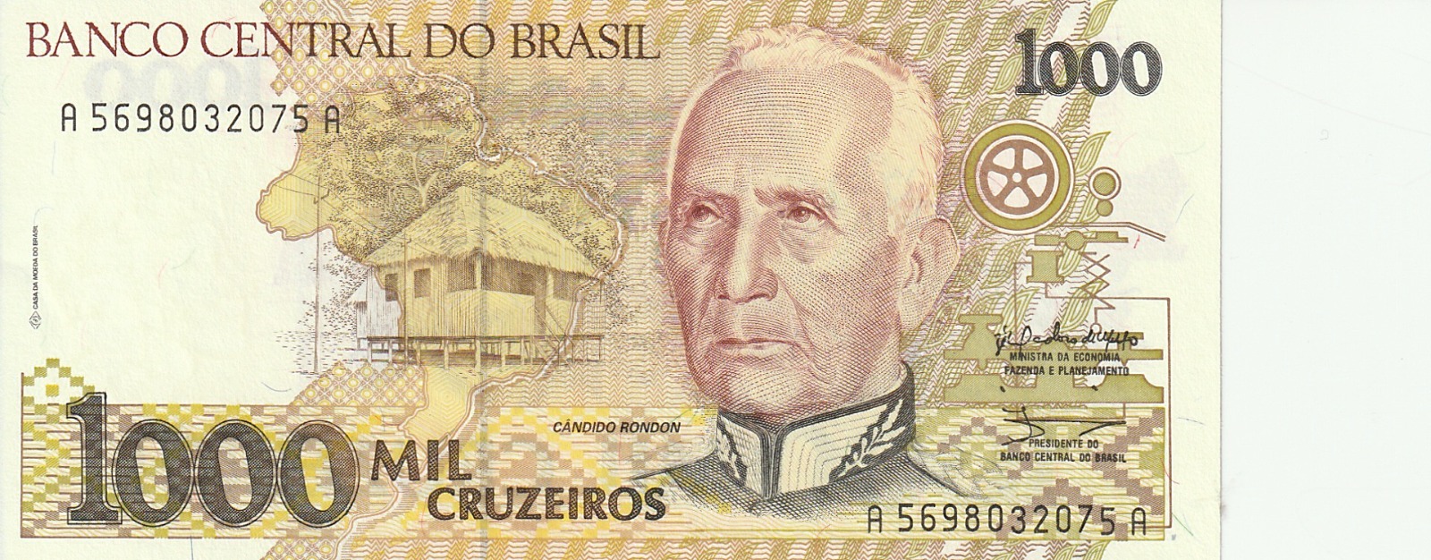 Brezilya 1.000 Cruzieros 1990