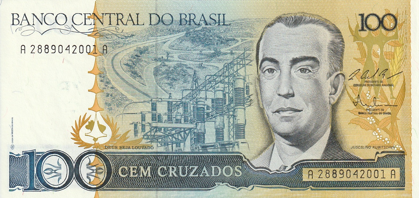 Brezilya 100 Cruzados 1986