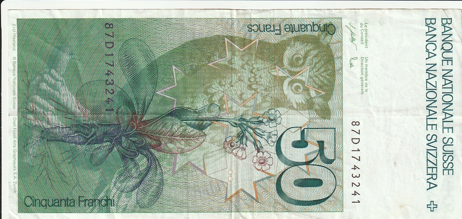 İsviçre 50 Frank 6th Series