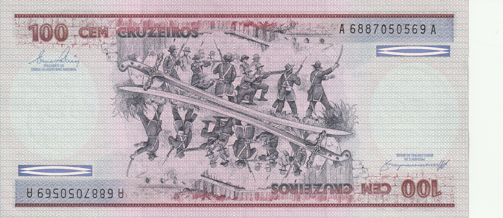 Brezilya 100 Cruzieros 1984