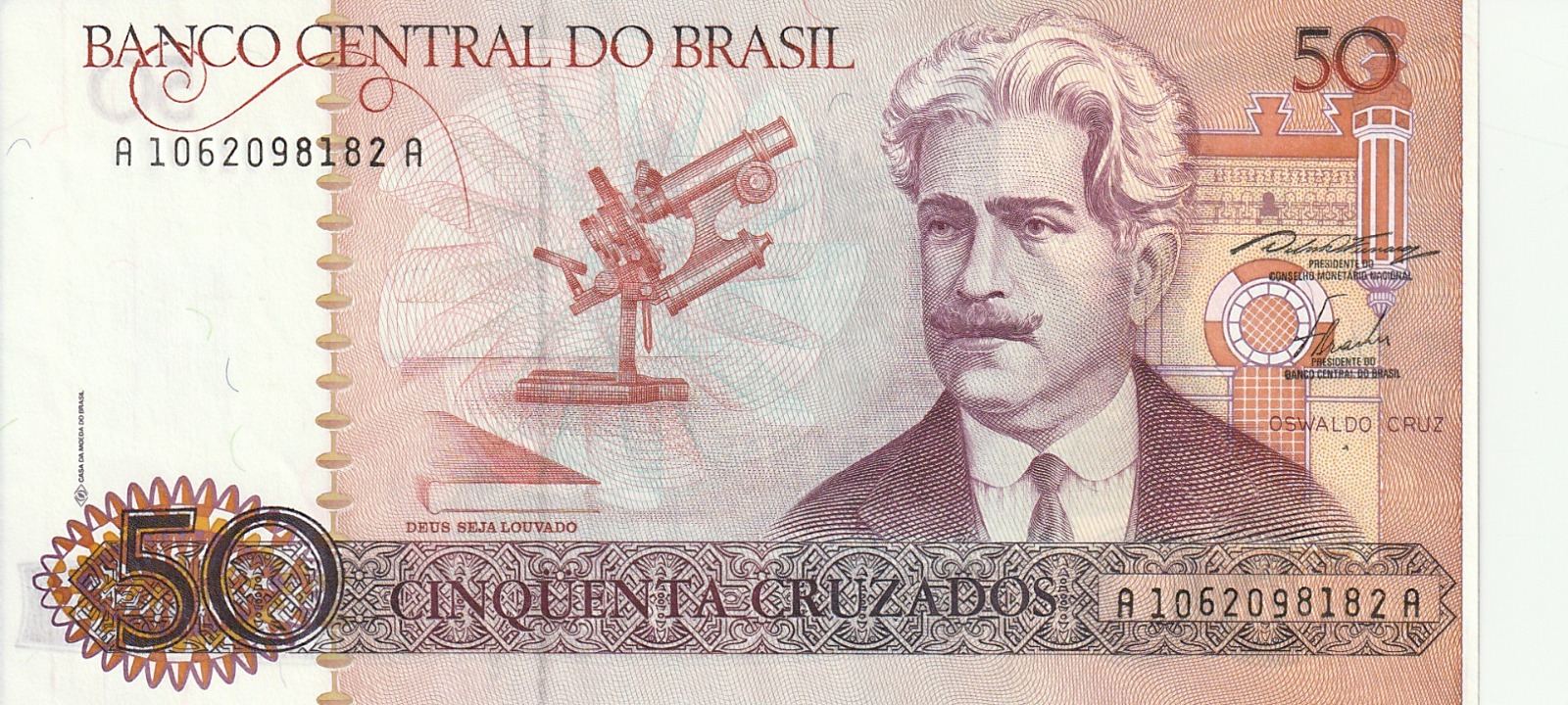 Brezilya 50 Cruzieros 1986